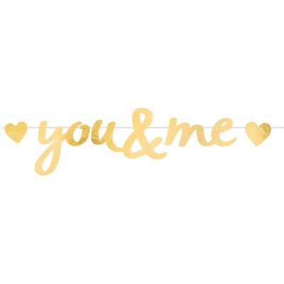 Letterslinger Liefde &apos;You & Me&apos; Goud