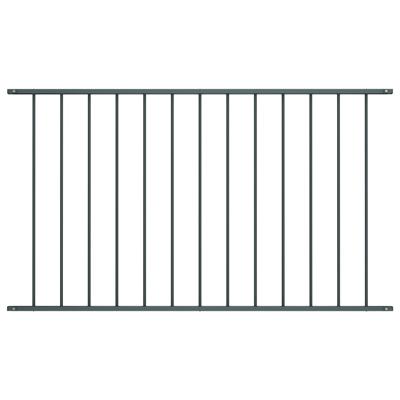 Hekpaneel 1,7x1,25 m gepoedercoat staal antraciet