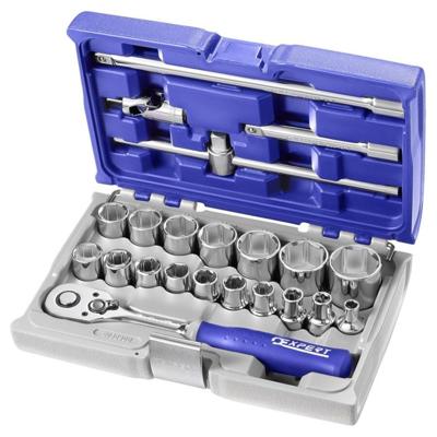 Expert by Facom doppen en hulpstukken 1/2" | metrische maten | 22-delig | in koffer | E032900 - E032900