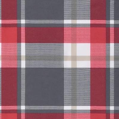 VidaXL Tuinstoelkussens 6 st 120x50x3 cm stof ruitpatroon rood VidaXL Tuinstoelkussens 6 st 120x50x3 cm stof ruitpatroon rood