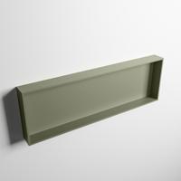 MONDIAZ EASY Nis 89,5x29,5cm in solid surface kleur Army | Army. 1 vak geschikt voor in- of opbouw - thumbnail