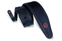Levys Leathers MSS2-4-BLK gevoerd lederen basgitaarband, zwart - thumbnail