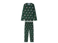 esmara Men Velours heren kerstpyjama (Groen, XL) - thumbnail