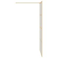 VidaXL Inloop douche wand goud 100 x 195 cm gehard glas - thumbnail