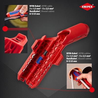 Knipex KNIPEX ErgoStrip® Universeel ontmantelingsgereedschap | 135 mm - 169501SB - thumbnail