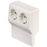 OBO Bettermann SL 2GT2050 cws Inzetstuk voor stopcontact voor Accessoires voor elektroplintsysteem Crème-wit 1 stuk(s) - thumbnail