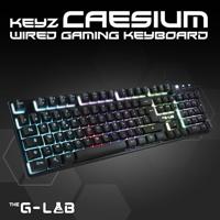 Gamingtoetsenbord - RGB-membraan - THE G-LAB - KEYZ-CAESIUM/FR - FR-indeling - 12 sneltoetsen - 19 anti-ghosting-toetsen - thumbnail