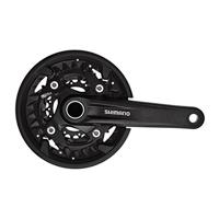 Shimano Crankstel mtb 3 x 10 speed fc-mt500 met 175mm crankarm/40-30-22t - zwart - thumbnail