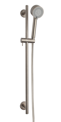 Wiesbaden Cadans luxe glijstangset geborsteld staal Wiesbaden Cadans luxe glijstangset geborsteld staal