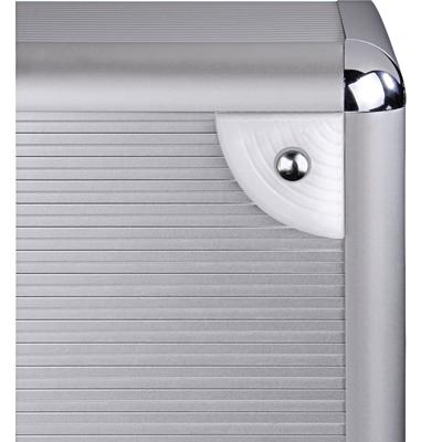 Hama LP-koffer 50 Alu-look Zilver