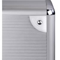 Hama LP-koffer 50 Alu-look Zilver - thumbnail