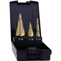 Exact 07014 HSS Getrapteboorset 3-delig TiN 3 vlakken schacht 1 set(s) - thumbnail