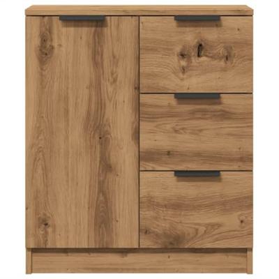 Dressoir 60x30x70 cm bewerkt hout artisan eikenkleurig