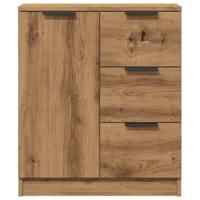 Dressoir 60x30x70 cm bewerkt hout artisan eikenkleurig - thumbnail