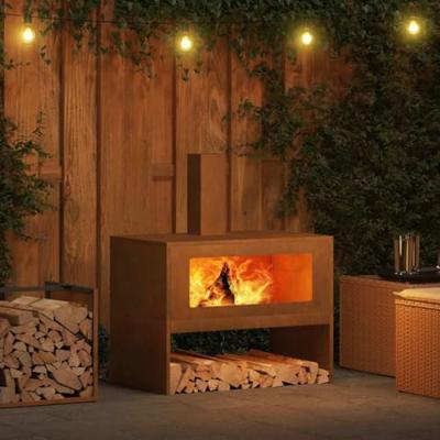 Vuurkorf Bruin 80 x 50 x 96 cm Cortenstaal