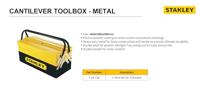 STANLEY 1-94-738 CANTILEVER Gereedschapskist (leeg) Metaal Geel, Zwart - thumbnail