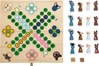 Small Foot houten ludospel boerderijdieren - thumbnail