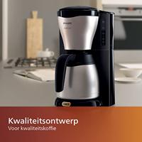 Philips café Gaia koffieapparaat met thermische kan - RVS/zwart - HD7549/20 - thumbnail