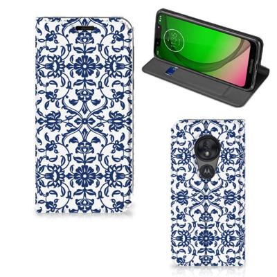 Motorola Moto G7 Play Smart Cover Flower Blue Motorola Moto G7 Play Smart Cover Flower Blue