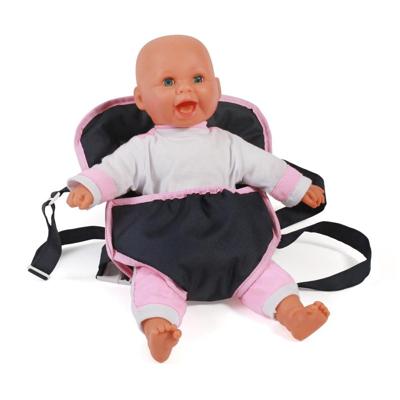 Poppen Draagzak - Melange Navy Grijs