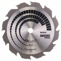 Bosch Accessories Construct Wood 2608641200 Hardmetaal-cirkelzaagblad 184 x 16 x 2.6 mm Aantal tanden: 12 1 stuk(s) - thumbnail