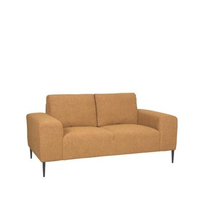 LABEL51 2-zits Bank 'Ferraro' Bouclé, kleur Okergeel