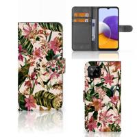 Samsung Galaxy A22 4G | M22 Hoesje Flowers - thumbnail