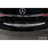 Chroom RVS Bumper beschermer passend voor Mercedes S-Klasse (W223) 2020- 'Ribs' AV238044 - thumbnail