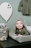 Baby's Only badcape Sky urban taupe Maat - thumbnail