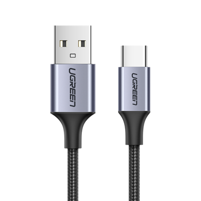 UGREEN 60126 USB-kabel USB-C stekker, USB-A stekker 1 m Zwart