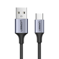 UGREEN 60126 USB-kabel USB-C stekker, USB-A stekker 1 m Zwart - thumbnail