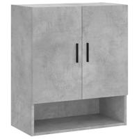 Wandkast 60x31x70 cm bewerkt hout betongrijs - thumbnail