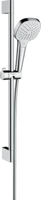 Hansgrohe Croma Select E Vario glijstangset met Croma Select E Vario handdouche EcoSmart 65cm met Isiflex`B doucheslang 160cm wit/chroom 26583400