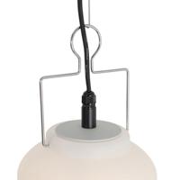 QAZQA Smart buiten hanglamp wit 20cm incl. Wifi A60 - Pion - thumbnail