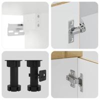 8-delige Keukenkastenset Lucca bewerkt hout sonoma eikenkleur - thumbnail