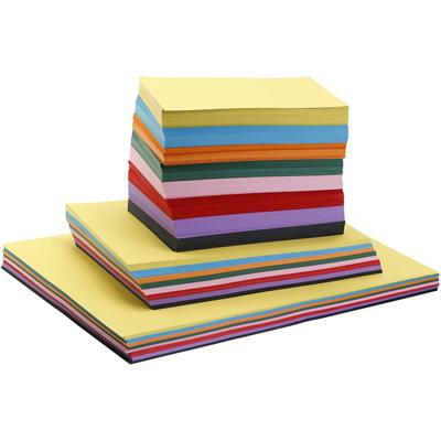 Creativ Company Gekleurd karton, a2,a3,a4, 220 gr, 1000 vel/ 1 doos