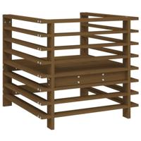 Tuinstoelen 2 st massief grenenhout honingbruin - thumbnail