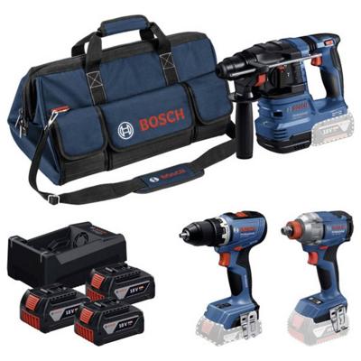 Bosch Professional Accu combiset 3-delig 18V 5.0Ah in tas - 0615A50093