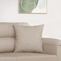 Sierkussens 2 st 40x40 cm microvezelstof crèmekleurig - thumbnail