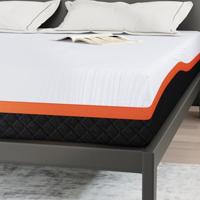 Matras Wit en Grijs 180 x 200 cm Traagschuim - thumbnail