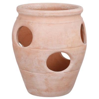Mica aardbeien bloempot terracotta 31 cm | 6 stuks