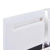 Bedframe met LED kunstleer wit 180x200 cm - thumbnail