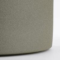 Mica Decorations bloempot Era rond 32.5x31cm zandgroen - thumbnail