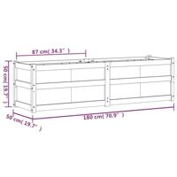 VidaXL Plantenbak 180x50x50 cm massief grenenhout - thumbnail