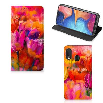 Bookcase Samsung Galaxy A20e Tulips Bookcase Samsung Galaxy A20e Tulips