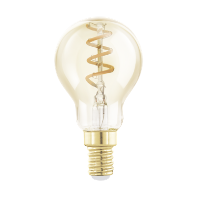 Lichtbron Amber spiraal E14 kogel 145LM dimbaar