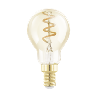 Lichtbron Amber spiraal E14 kogel 145LM dimbaar - thumbnail