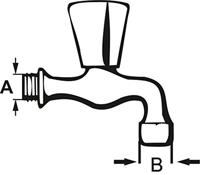 Cornat Dubbeldienstkraan Perl. 1/2 Ch - TEC300901 - thumbnail