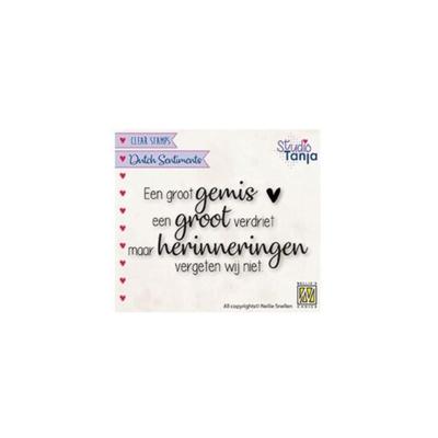 Nellie's Choice • clear stempel nederlands een groot gemis een groot verdriet...