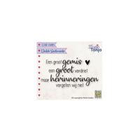 Nellie's Choice • clear stempel nederlands een groot gemis een groot verdriet... - thumbnail